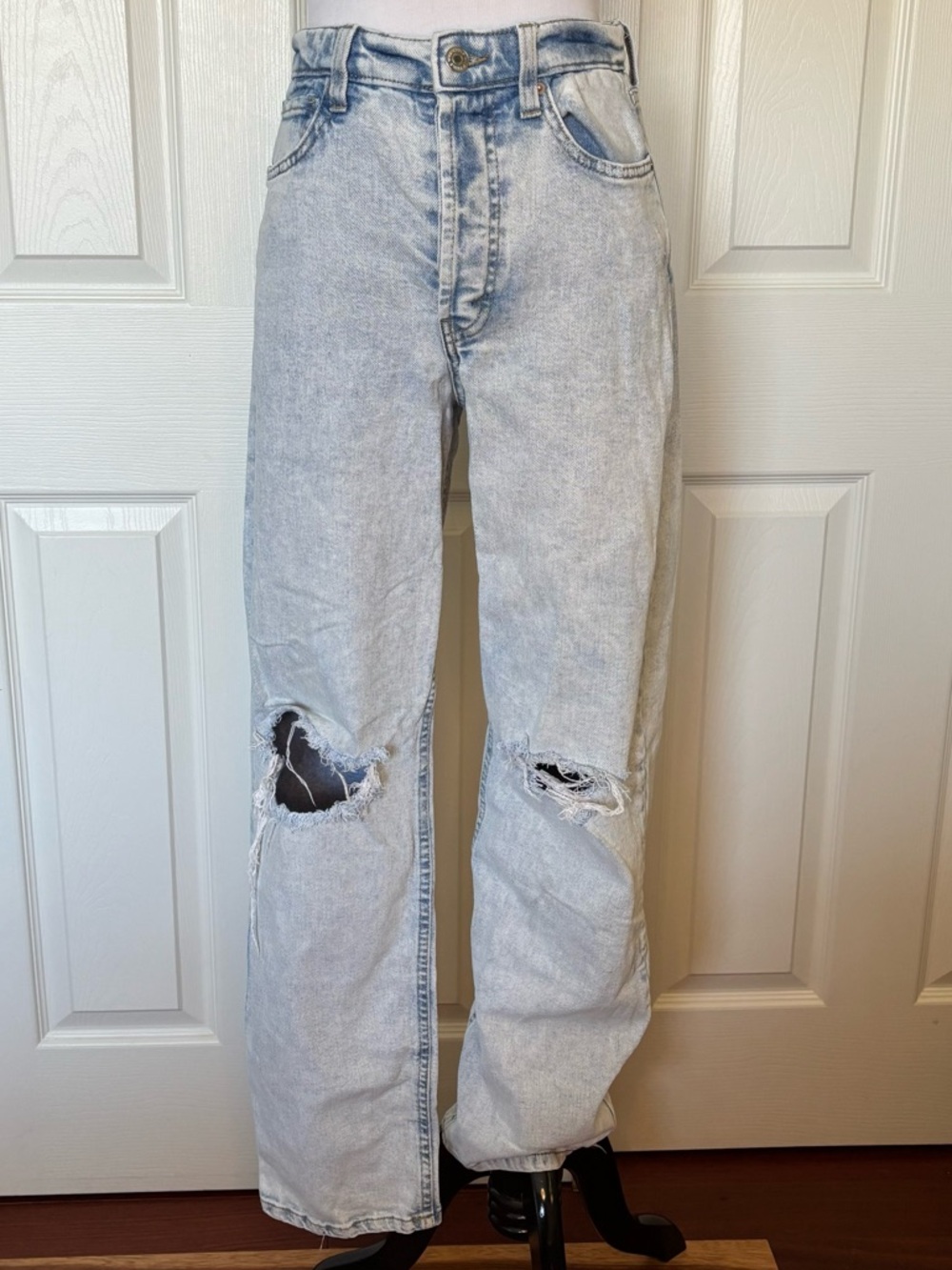 wild fable Light Blue Highest Rise 90s Straight Jeans